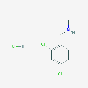 molecular formula C8H10Cl3N B2610250 N-Methyl-2,4-dichlorobenzylamine Hydrochloride CAS No. 5013-77-4; 90389-07-4; 90389-85-8