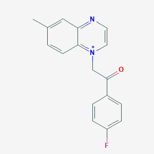 1-[2-(4-Fluorophenyl)-2-oxoethyl]-6-methylquinoxalin-1-ium