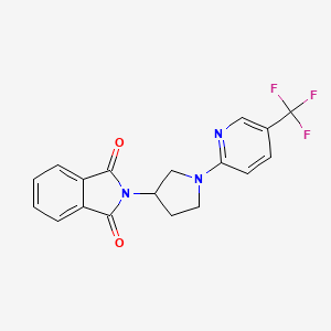 2-(1-(5-(Trifluoromethyl)pyridin-2-yl)pyrrolidin-3-yl)isoindoline-1,3-dione