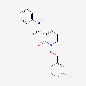 1-((3-chlorobenzyl)oxy)-2-oxo-N-phenyl-1,2-dihydropyridine-3-carboxamide