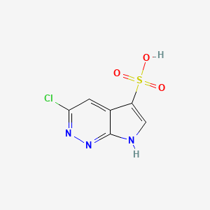 3-Chloro-7H-pyrrolo[2,3-c]pyridazine-5-sulfonic acid
