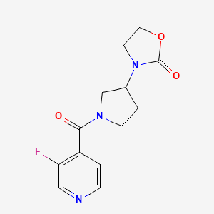 3-[1-(3-Fluoropyridine-4-carbonyl)pyrrolidin-3-yl]-1,3-oxazolidin-2-one