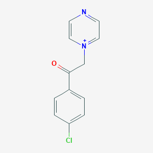 1-[2-(4-Chlorophenyl)-2-oxoethyl]pyrazin-1-ium