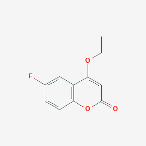 molecular formula C11H9FO3 B2610310 4-Ethoxy-6-fluorocoumarin CAS No. 527751-30-0