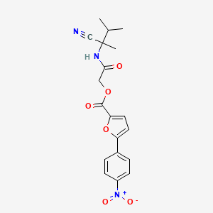 [(1-Cyano-1,2-dimethylpropyl)carbamoyl]methyl 5-(4-nitrophenyl)furan-2-carboxylate