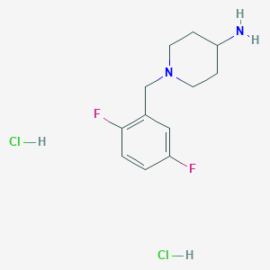 molecular formula C12H18Cl2F2N2 B2610322 1-(2,5-Difluorobenzyl)piperidin-4-amine dihydrochloride CAS No. 1286266-03-2