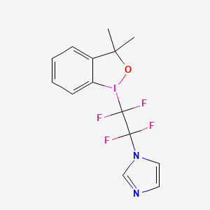 1-(Imidazole tetrafluoroethyl)-3,3-dimethyl-1,2-benziodoxole