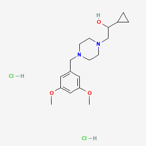 1-Cyclopropyl-2-(4-(3,5-dimethoxybenzyl)piperazin-1-yl)ethanol dihydrochloride