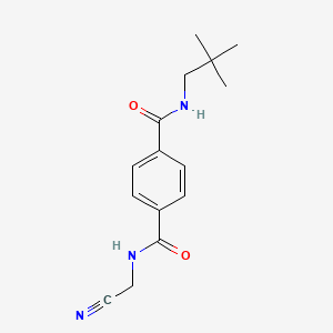 N1-(cyanomethyl)-N4-(2,2-dimethylpropyl)benzene-1,4-dicarboxamide