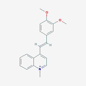 4-[2-(3,4-Dimethoxyphenyl)vinyl]-1-methylquinolinium