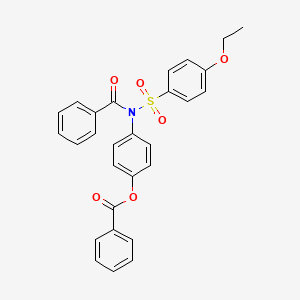 4-(N-((4-ethoxyphenyl)sulfonyl)benzamido)phenyl benzoate