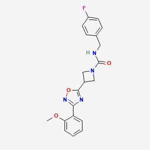 N-(4-fluorobenzyl)-3-(3-(2-methoxyphenyl)-1,2,4-oxadiazol-5-yl)azetidine-1-carboxamide