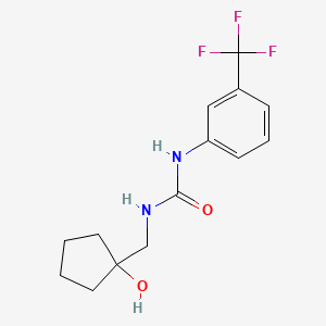1-((1-Hydroxycyclopentyl)methyl)-3-(3-(trifluoromethyl)phenyl)urea