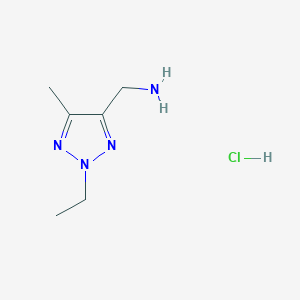 (2-ethyl-5-methyl-2H-1,2,3-triazol-4-yl)methanamine hydrochloride