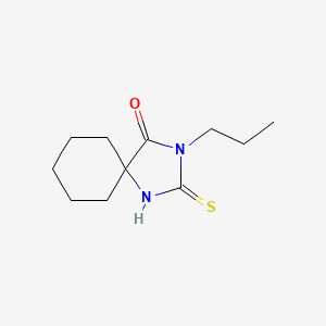 B2610387 2-Mercapto-3-propyl-1,3-diazaspiro[4.5]dec-1-en-4-one CAS No. 364606-20-2