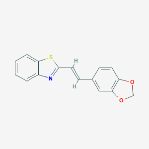 2-[2-(1,3-Benzodioxol-5-yl)vinyl]-1,3-benzothiazole