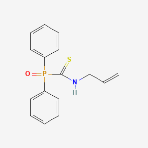 molecular formula C16H16NOPS B2610401 N-allyloxo(diphenyl)phosphoranecarbothioamide CAS No. 24448-25-7
