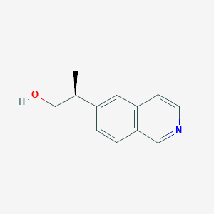 molecular formula C12H13NO B2610419 (2S)-2-Isoquinolin-6-ylpropan-1-ol CAS No. 2248188-44-3