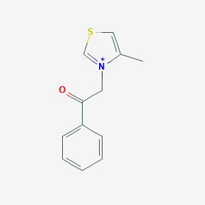 4-Methyl-3-(2-oxo-2-phenylethyl)-1,3-thiazol-3-ium