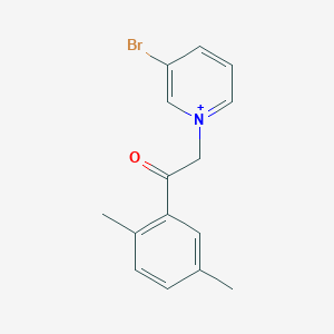 3-Bromo-1-[2-(2,5-dimethylphenyl)-2-oxoethyl]pyridinium