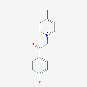 1-[2-(4-Fluorophenyl)-2-oxoethyl]-4-methylpyridinium