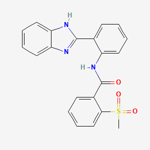 N-[2-(1H-benzimidazol-2-yl)phenyl]-2-methylsulfonylbenzamide