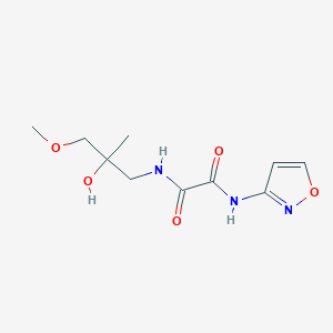molecular formula C10H15N3O5 B2610465 N1-(2-羟基-3-甲氧基-2-甲基丙基)-N2-(异恶唑-3-基)草酰胺 CAS No. 1334376-24-7