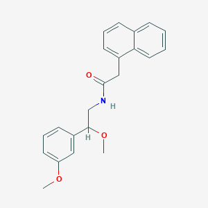 molecular formula C22H23NO3 B2610467 N-(2-methoxy-2-(3-methoxyphenyl)ethyl)-2-(naphthalen-1-yl)acetamide CAS No. 1797557-83-5