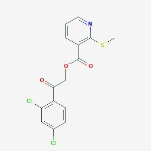 [2-(2,4-Dichlorophenyl)-2-oxoethyl] 2-methylsulfanylpyridine-3-carboxylate