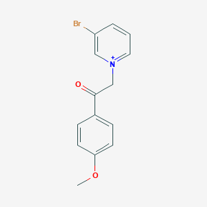 3-Bromo-1-[2-(4-methoxyphenyl)-2-oxoethyl]pyridinium