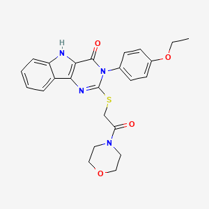 3-(4-ethoxyphenyl)-2-((2-morpholino-2-oxoethyl)thio)-3H-pyrimido[5,4-b]indol-4(5H)-one