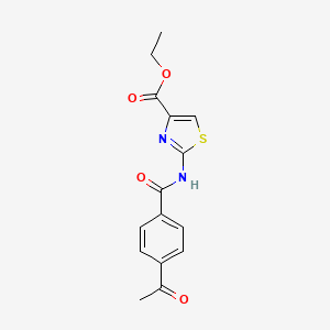 Ethyl 2-(4-acetylbenzamido)thiazole-4-carboxylate
