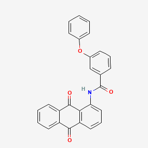 molecular formula C27H17NO4 B2610484 N-(9,10-dioxo-9,10-dihydroanthracen-1-yl)-3-phenoxybenzamide CAS No. 325978-01-6