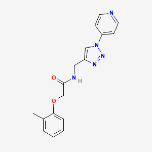 molecular formula C17H17N5O2 B2610500 N-((1-(pyridin-4-yl)-1H-1,2,3-triazol-4-yl)methyl)-2-(o-tolyloxy)acetamide CAS No. 2034387-13-6
