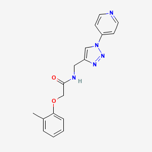 molecular formula C17H17N5O2 B2610500 N-((1-(吡啶-4-基)-1H-1,2,3-三唑-4-基)甲基)-2-(邻甲苯氧基)乙酰胺 CAS No. 2034387-13-6