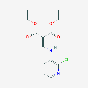 molecular formula C13H15ClN2O4 B2610514 Diethyl 2-{[(2-chloro-3-pyridyl)amino]methylidene}malonate CAS No. 103975-94-6