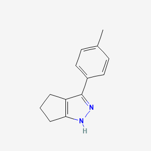 molecular formula C13H14N2 B2610517 3-(4-Methylphenyl)-2,4,5,6-tetrahydrocyclopenta[c]pyrazole CAS No. 400077-08-9