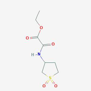 molecular formula C8H13NO5S B2610547 Ethyl [(1,1-dioxidotetrahydrothiophen-3-yl)amino](oxo)acetate CAS No. 618397-02-7