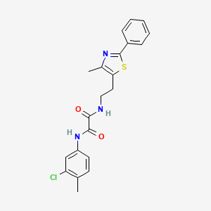 N'-(3-chloro-4-methylphenyl)-N-[2-(4-methyl-2-phenyl-1,3-thiazol-5-yl)ethyl]ethanediamide