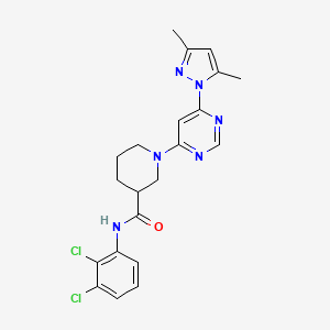 N-(2,3-dichlorophenyl)-1-(6-(3,5-dimethyl-1H-pyrazol-1-yl)pyrimidin-4-yl)piperidine-3-carboxamide