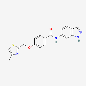 N-(1H-indazol-6-yl)-4-((4-methylthiazol-2-yl)methoxy)benzamide