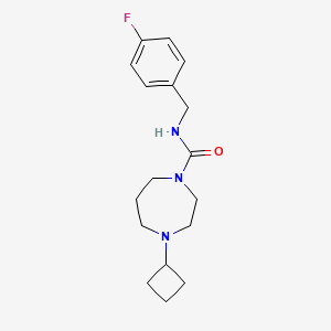 4-cyclobutyl-N-(4-fluorobenzyl)-1,4-diazepane-1-carboxamide