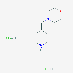 molecular formula C10H22Cl2N2O B2610571 4-(Piperidin-4-ylmethyl)morpholine dihydrochloride CAS No. 81310-62-5; 81310-63-6