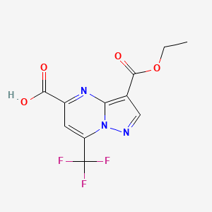3-(Ethoxycarbonyl)-7-(trifluoromethyl)pyrazolo[1,5-a]pyrimidine-5-carboxylic acid