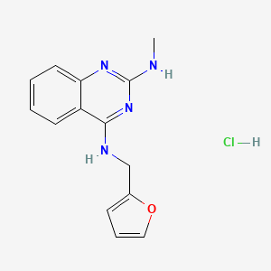 N4-[(furan-2-yl)methyl]-N2-methylquinazoline-2,4-diamine hydrochloride
