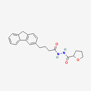 molecular formula C22H24N2O3 B2610599 N'-[4-(9H-fluoren-3-yl)butanoyl]oxolane-2-carbohydrazide CAS No. 1423765-54-1