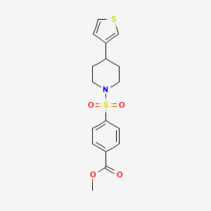 Methyl 4-((4-(thiophen-3-yl)piperidin-1-yl)sulfonyl)benzoate