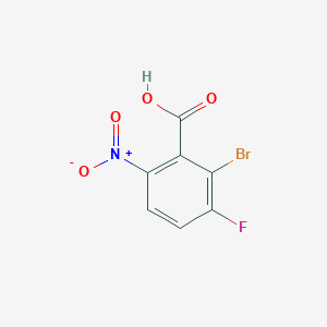 molecular formula C7H3BrFNO4 B2610601 2-Bromo-3-fluoro-6-nitrobenzoic acid CAS No. 881415-27-6
