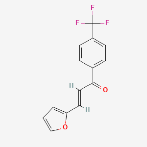 molecular formula C14H9F3O2 B2610611 (2E)-3-(furan-2-yl)-1-[4-(trifluoromethyl)phenyl]prop-2-en-1-one CAS No. 339018-12-1