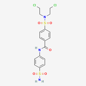 4-(N,N-bis(2-chloroethyl)sulfamoyl)-N-(4-sulfamoylphenyl)benzamide